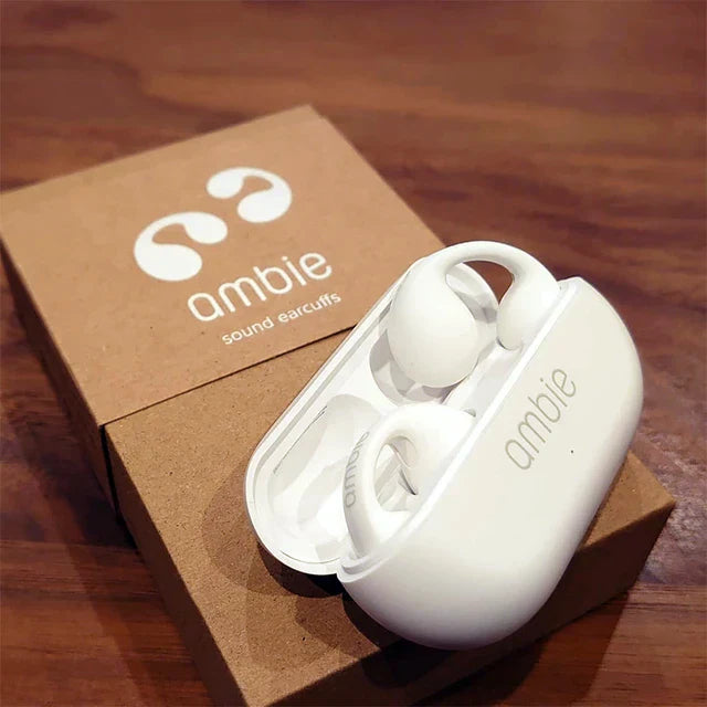 Ambie Sound Earcuffs | Wireless Earphone | 6 Hours Playback | Bluetooth 5.2 | IPX5 Waterproof | Air Pods