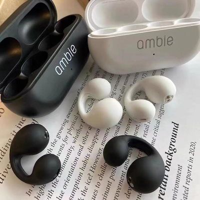 Ambie Sound Earcuffs | Wireless Earphone | 6 Hours Playback | Bluetooth 5.2 | IPX5 Waterproof | Air Pods